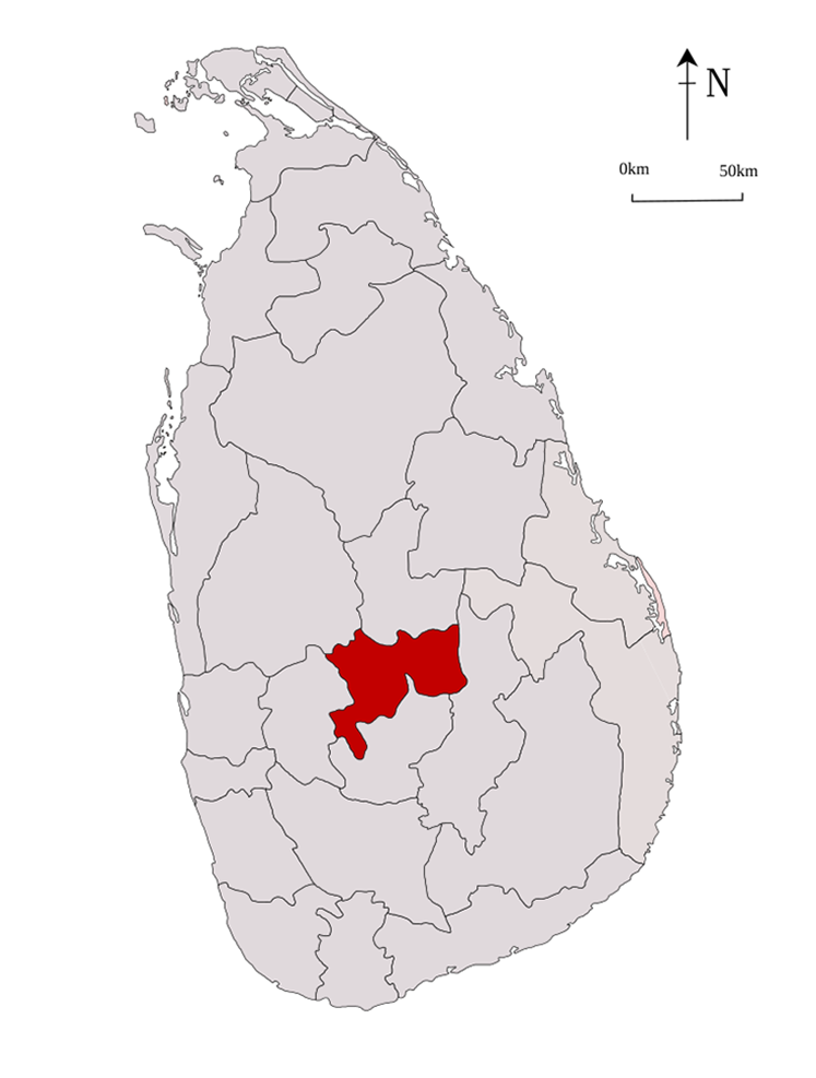 Kandy district Sri Lanka
