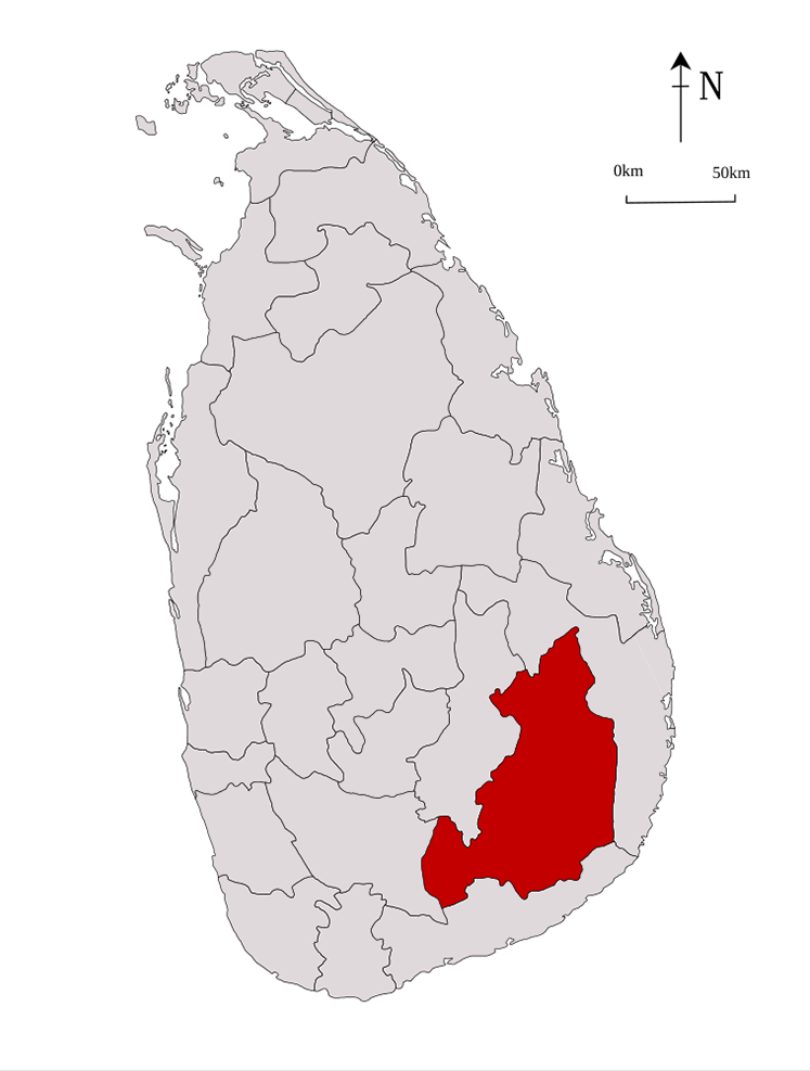 Monaragala district Sri Lanka