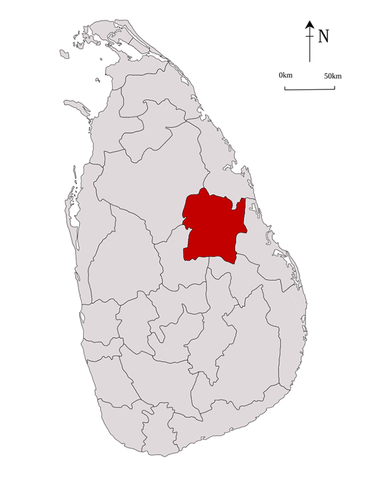 Polonnaruwa district Sri Lanka